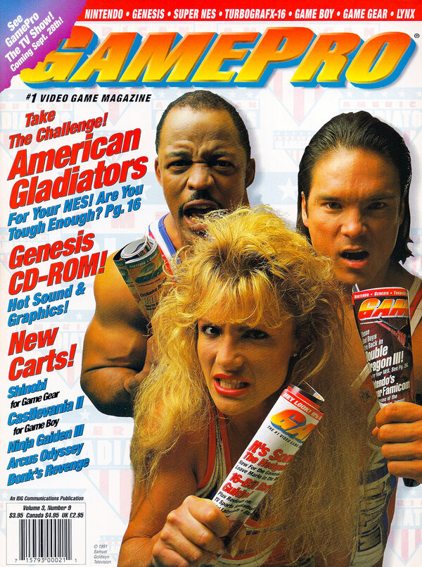 GamePro 026 (Sep 1991) American Gladiators cover